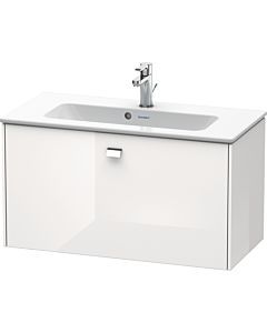 Duravit Brioso vanity unit BR401101022 820x389mm, Weiß Hochglanz , 2000 pull-out, handle chrome
