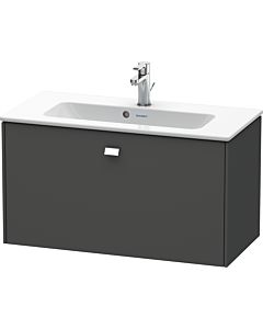 Duravit Brioso Waschtischunterbau BR401101049 820x389mm, Graphit Matt, 1 Auszug, Griff Chrom