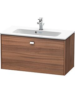 Duravit Brioso Waschtischunterbau BR401101079 820x389mm, Compact, Nussbaum Natur/Chrom, 1 Auszug