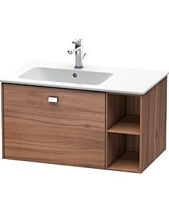 Duravit Brioso Waschtischunterbau BR401201079 820x479mm, Nussbaum Natur/Chrom, Regal links