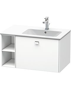 Duravit Brioso Waschtischunterbau BR401401018 820x479mm, Weiß Matt, Regal rechts, Griff Chrom