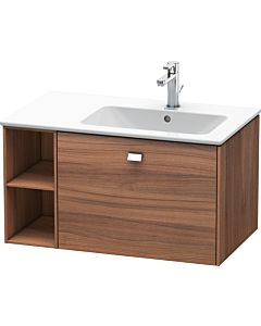 Duravit Brioso Waschtischunterbau BR401401079 820x479mm, Nussbaum Natur/Chrom, Regal rechts
