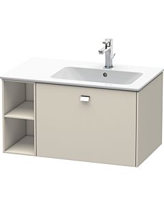 Duravit Brioso Waschtischunterbau BR401401091 820x479mm, Taupe, Regal rechts, Griff Chrom