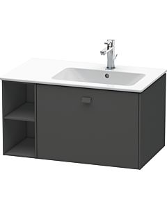 Duravit Brioso Waschtischunterbau BR401404949 820x479mm, Graphit Matt, Regal rechts
