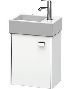 Duravit Brioso Waschtischunterbau BR4049L1018 364x239mm, Weiß Matt, Tür links, Griff Chrom