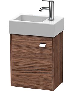 Duravit Brioso Waschtischunterbau BR4049L1021 364x239mm, Nussbaum Dunkel/Chrom, Tür links
