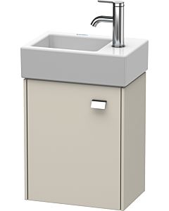 Duravit Brioso Waschtischunterbau BR4049L1091 364x239mm, Taupe, Tür links, Griff Chrom