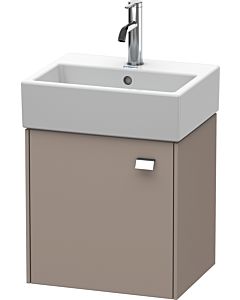 Duravit Brioso Waschtischunterbau BR4050L1043 434x339mm, Basalt Matt, Tür links, Griff Chrom