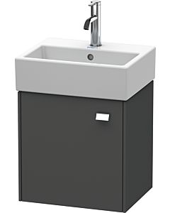 Duravit Brioso Waschtischunterbau BR4050L1049 434x339mm, Graphit Matt, Tür links, Griff Chrom