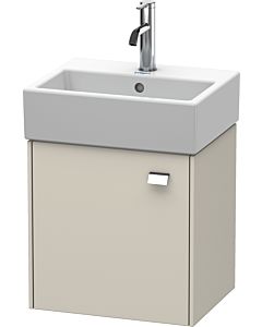 Duravit Brioso Waschtischunterbau BR4050L1091 434x339mm, Taupe, Tür links, Griff Chrom