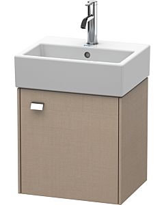 Duravit Brioso Waschtischunterbau BR4050R1075 434x339mm, Leinen, Tür rechts, Griff Chrom