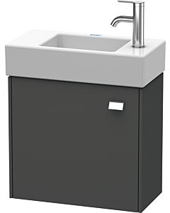 Duravit Brioso Waschtischunterbau BR4051L1049 484x239mm, Graphit Matt, Tür links, Griff Chrom