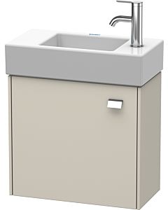Duravit Brioso Waschtischunterbau BR4051L1091 484x239mm, Taupe, Tür links, Griff Chrom