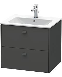 Duravit Brioso Waschtischunterbau BR410104949 620x553 mm, Graphit Matt, 2 Auszüge