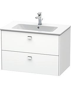 Duravit Brioso Waschtischunterschrank BR410201018 820x553 mm, Weiß Hochglanz, 2 Auszüge, Griff Chrom