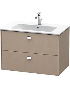 Duravit Brioso Waschtischunterbau BR410201075 820x553 mm, Leinen, 2 Auszüge, Griff Chrom
