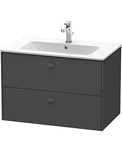 Duravit Brioso Waschtischunterbau BR410204949 820x553 mm, Graphit Matt, 2 Auszüge