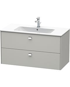 Duravit Brioso BR410301007 1020x553 mm Betongrau Matt , 2 Betongrau Matt , poignée chromée