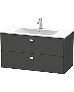 Duravit Brioso BR410301049 1020x553 mm Graphit Matt , 2 Graphit Matt , poignée chromée