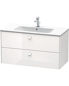 Duravit Brioso Waschtischunterschrank BR410302222 1020x553 mm, Weiß Hochglanz, 2 Auszüge