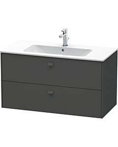 Duravit Brioso Waschtischunterbau BR410304949 1020x553 mm, Graphit Matt, 2 Auszüge