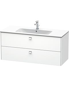 Duravit meuble sous-vasque Brioso BR410401018 1220x553 mm Weiß Matt , 2 coulissants, poignée chromée