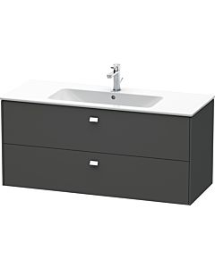 Duravit Brioso BR410401049 1220x553 mm Graphit Matt , 2 Graphit Matt , poignée chromée