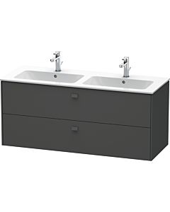 Duravit Brioso Waschtischunterbau BR410504949 1290x553 mm, Graphit Matt, 2 Auszüge