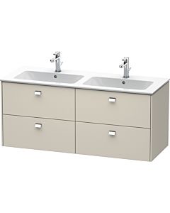 Duravit Brioso Waschtischunterbau BR410601091 1290x553 mm Taupe, 4 Auszüge, Griff Chrom