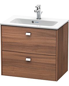 Duravit Brioso Waschtischunterbau BR411001079 Compact 620x553mm, Lichtblau Matt/Chrom, 2 Auszüge