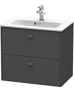 Duravit Brioso Waschtischunterbau BR411004949 Compact 620x553 mm, Graphit Matt, 2 Auszüge