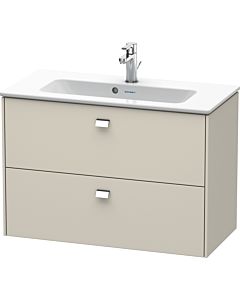 Duravit Brioso Waschtischunterbau BR411101091 Compact 820x553 Taupe, 2 Ausz., Griff Chrom