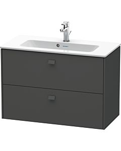 Duravit Brioso Waschtischunterbau BR411104949 Compact 820x553 mm, Graphit Matt, 2 Auszüge