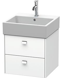Duravit Brioso Waschtischunterbau BR415201018 484x459mm, Weiß Matt, 2 Auszüge, Griff Chrom