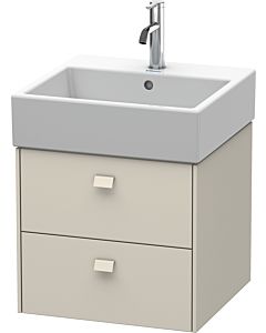 Duravit Brioso Waschtischunterbau BR415209191 484x459mm, Taupe, 2 Auszüge