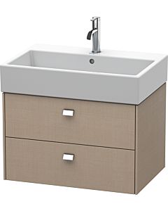 Duravit Brioso Waschtischunterbau BR415401075 684x459mm, Leinen, 2 Auszüge, Griff Chrom