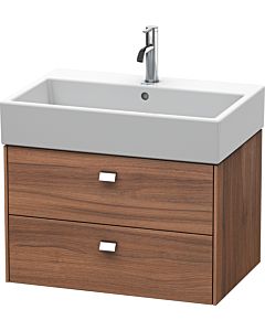Duravit Brioso Waschtischunterbau BR415401079 684x459mm, Nussbaum Natur/Chrom, 2 Auszüge
