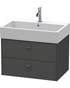 Duravit Brioso Waschtischunterbau BR415404949 684x459mm, Graphit Matt, 2 Auszüge