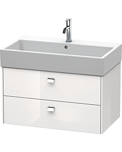 Duravit Brioso Waschtischunterbau BR415501022 784x459mm, Weiß Hochglanz, 2 Auszüge, Griff Chrom