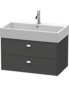 Duravit Brioso Waschtischunterbau BR415501049 784x459mm, Graphit Matt, 2 Auszüge, Griff Chrom