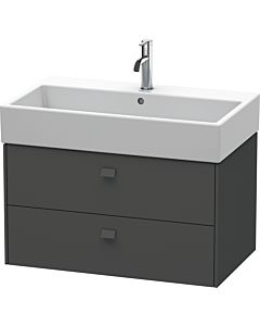Duravit Brioso Waschtischunterbau BR415504949 784x459mm, Graphit Matt, 2 Auszüge