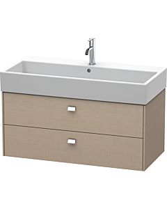 Duravit Brioso Waschtischunterbau BR415601075 984x459mm, Leinen, 2 Auszüge, Griff Chrom