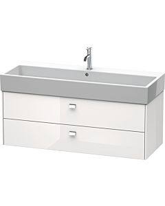 Duravit Brioso Waschtischunterbau BR415701022 1184x459mm, Weiß Hochglanz, 2 Auszüge, Griff Chrom