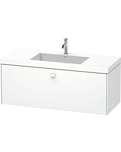 Duravit Brioso c-bonded washbasin with substructure BR4603O1818, 120x48cm, Weiß Matt , 2000 tap hole
