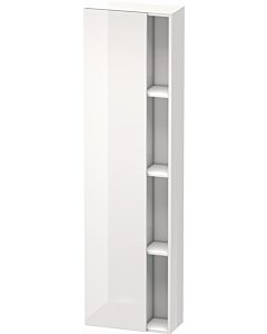 Duravit DuraStyle cabinet DS1248L2218 50x24x180cm, door on the left, white high gloss / white matt