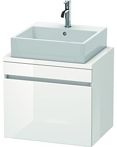 Duravit DuraStyle vasque DS530001843 60 x 47,8 cm, blanc mat / basalte mat, pour console, coulissant 2000