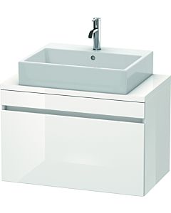 Duravit DuraStyle vanity unit DS530201843 80 x 47.8 cm, matt white / matt basalt, for console, 2000 pull-out