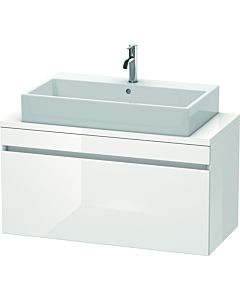 Duravit DuraStyle Waschtisch-Unterschrank DS530402222 100 x 47,8 cm, weiß hochglanz, für Konsole, 1 Auszug
