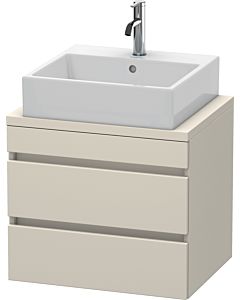 Duravit DuraStyle Waschtisch-Unterschrank DS530509191 60 x 47,8 cm, taupe, für Konsole, 2 Schubkästen