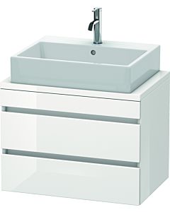 Duravit DuraStyle Waschtisch-Unterschrank DS530602222 70 x 47,8 cm, weiß hochglanz, für Konsole, 2 Schubkästen